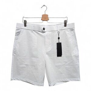Greyson Men's Montauk Performance Solid Golf Shorts Size 36 White NWT